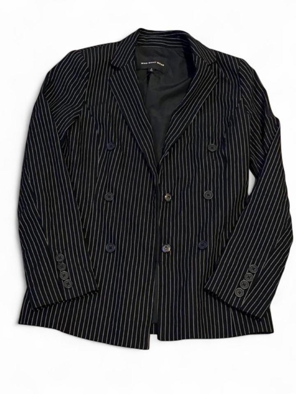 Who What Wear Women’s Pinstripe Double-Breasted Blazer